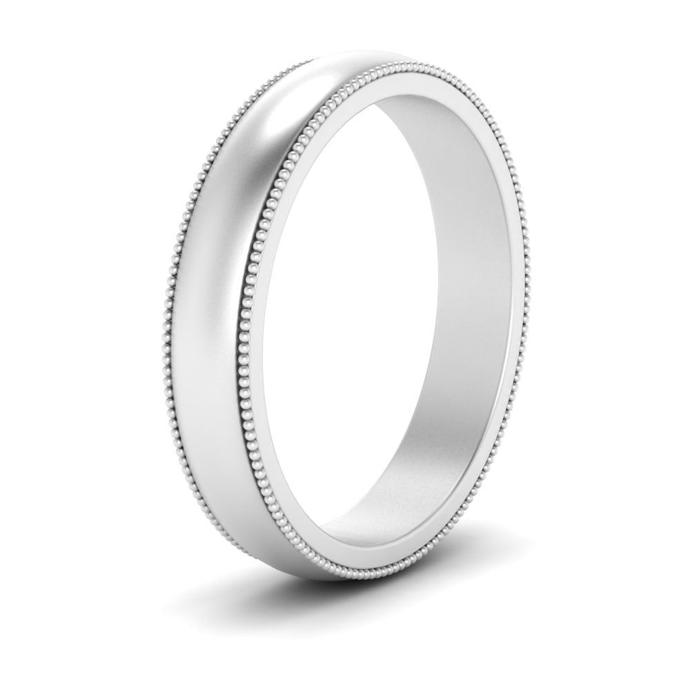 Milgrain Matte Finish Mens Band Fascinating Diamonds