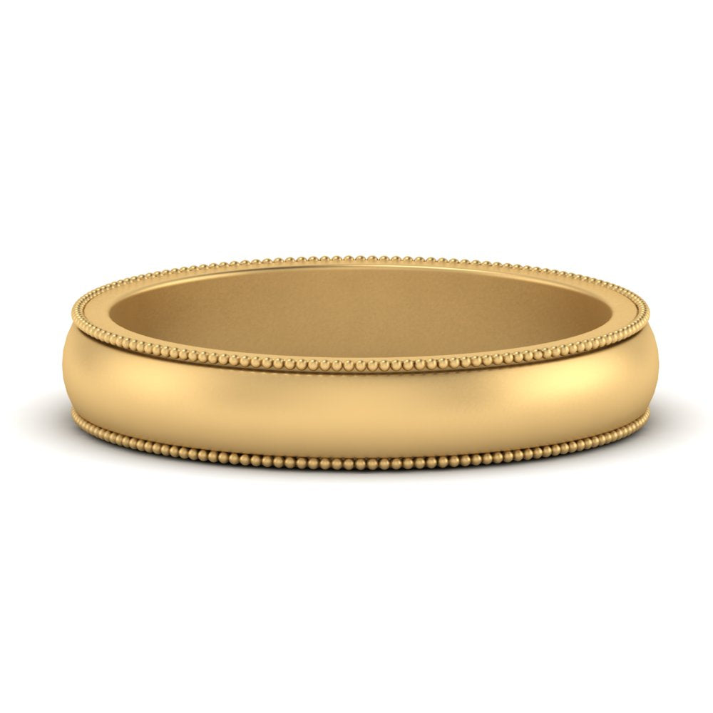 Milgrain Matte Finish Mens Band Fascinating Diamonds