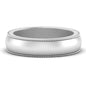 Milgrain Matte Finish Mens Band Fascinating Diamonds