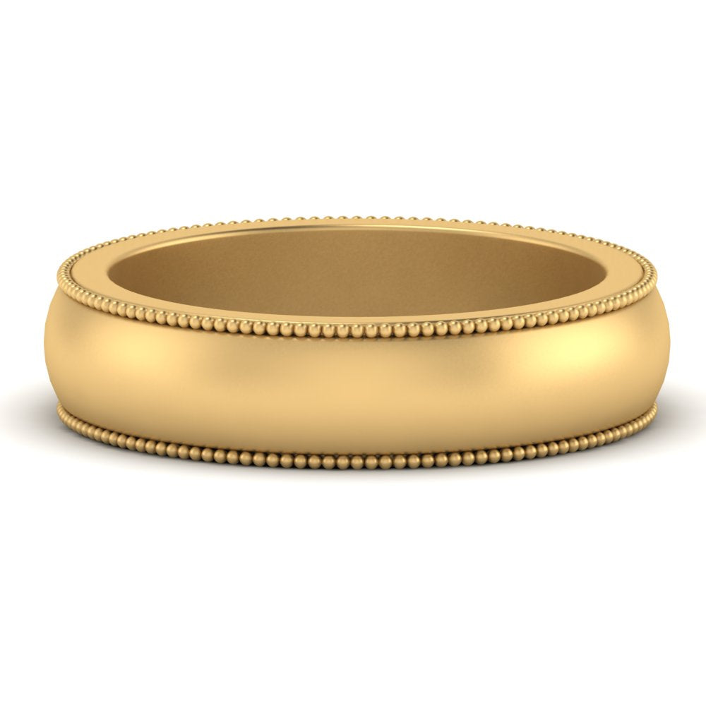 Milgrain Matte Finish Mens Band Fascinating Diamonds