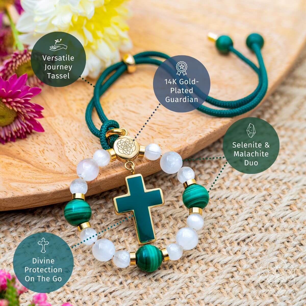 Mindful Journey - Cross Charm Tassel of Safe Travels Conscious Items