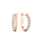 Modern Huggie Hoop Earrings Fascinating Diamonds