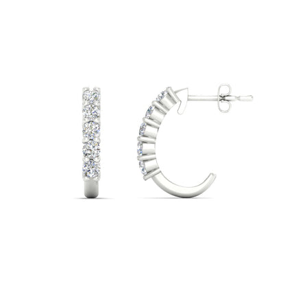 Half Huggie Hoop Earring Fascinating Diamonds