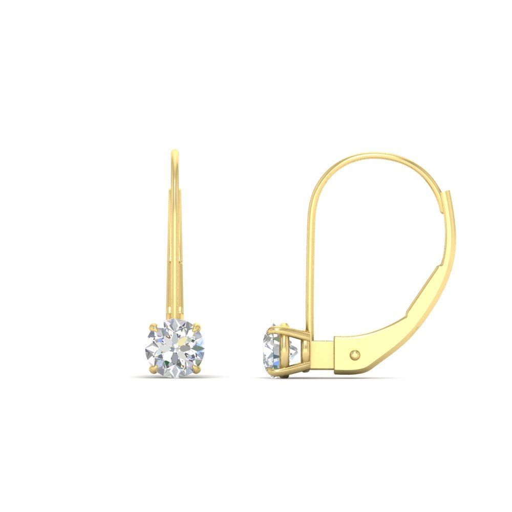 Small Round Diamond Studs Lever Back Earring Fascinating Diamonds