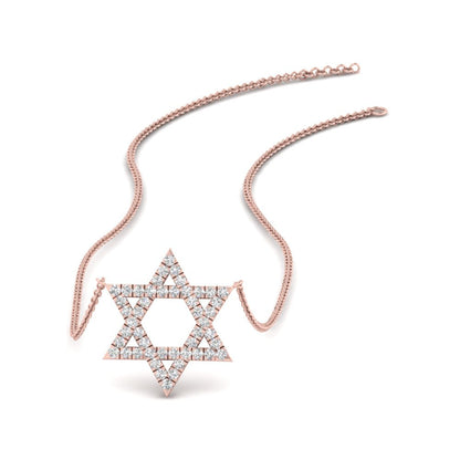 Star Of David Delicate Diamond Pendant Fascinating Diamonds