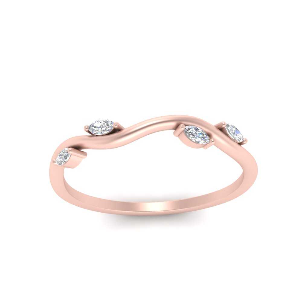 Vine Marquise Simple Wedding Band Fascinating Diamonds