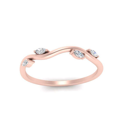 Vine Marquise Simple Wedding Band Fascinating Diamonds