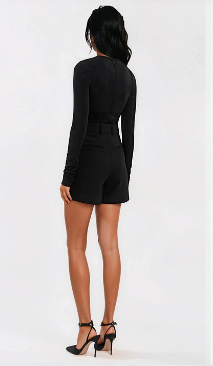 Mischa L/S Top – Black XO, Tina