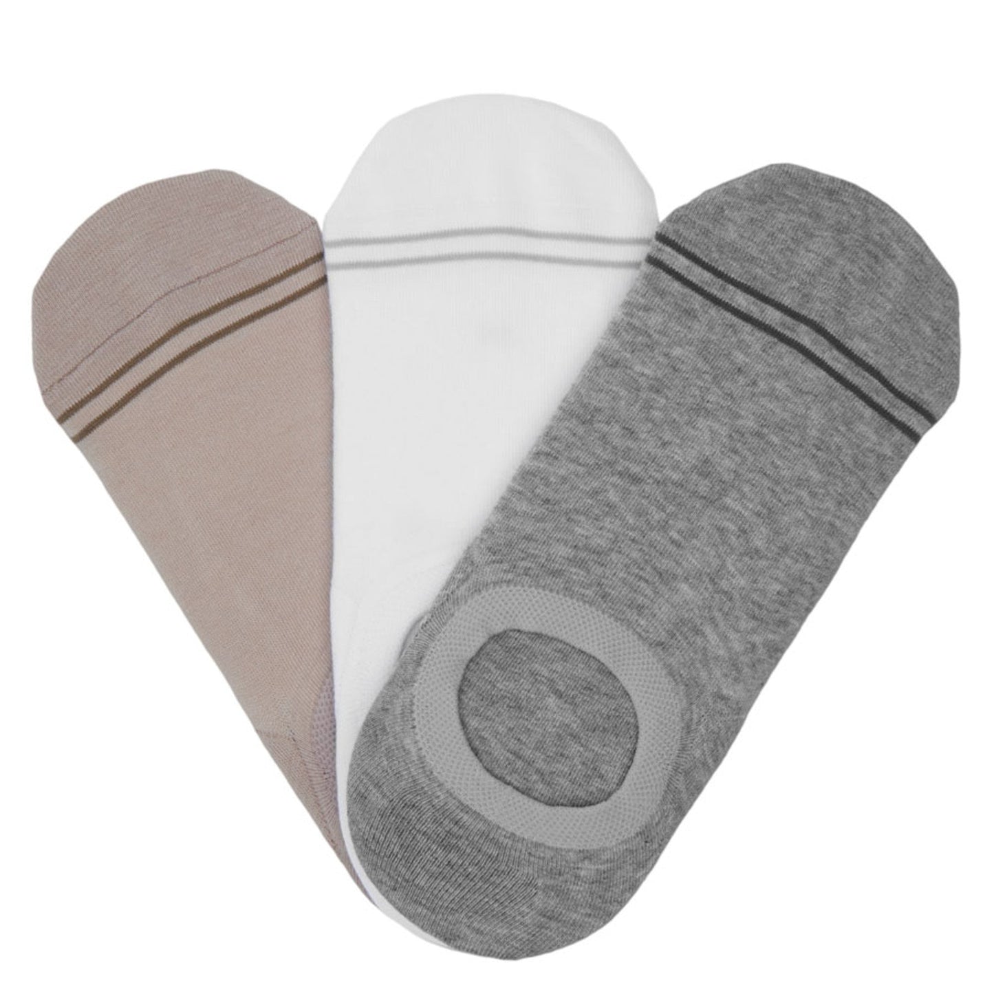 Mixed Cotton No Show - 3 Pack DeadSoxy