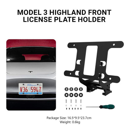 Model 3 Highland US Standard License Plate Holder | Aluminum Bracket Tesery Official Store