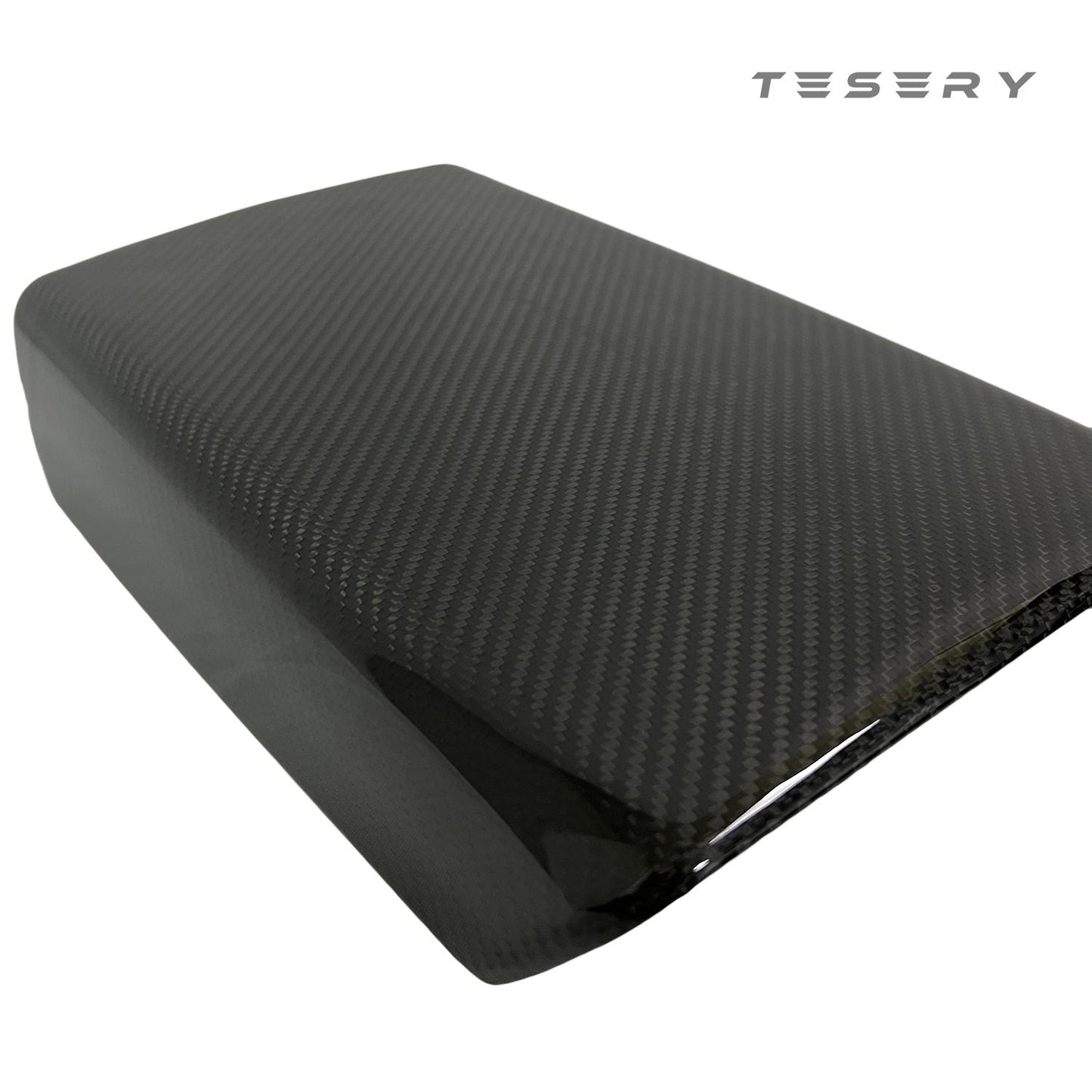 TESERY Model Y / 3 Armrest Cover - Dry Carbon Fiber Interior Mods Tesery Official Store
