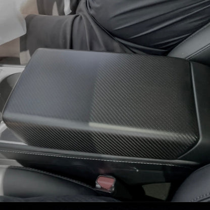 TESERY Model Y / 3 Armrest Cover - Dry Carbon Fiber Interior Mods Tesery Official Store