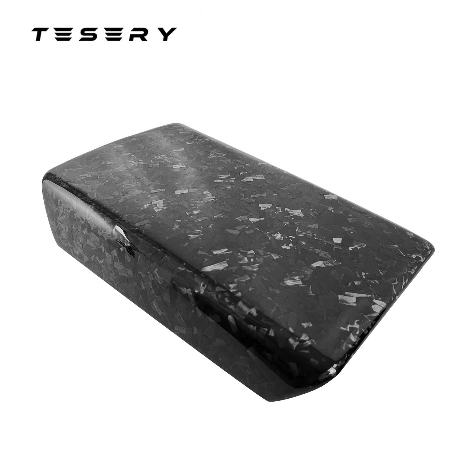TESERY Model Y / 3 Armrest Cover - Dry Carbon Fiber Interior Mods Tesery Official Store