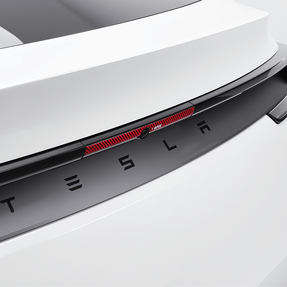 Model Y Juniper Rear Trunk Button Sticker | Flexible Urethane Carbon Fiber Tesery Official Store