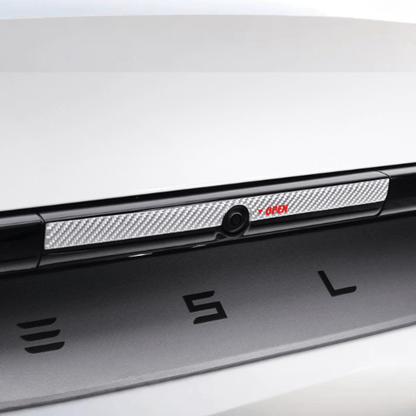 Model Y Juniper Rear Trunk Button Sticker | Flexible Urethane Carbon Fiber Tesery Official Store