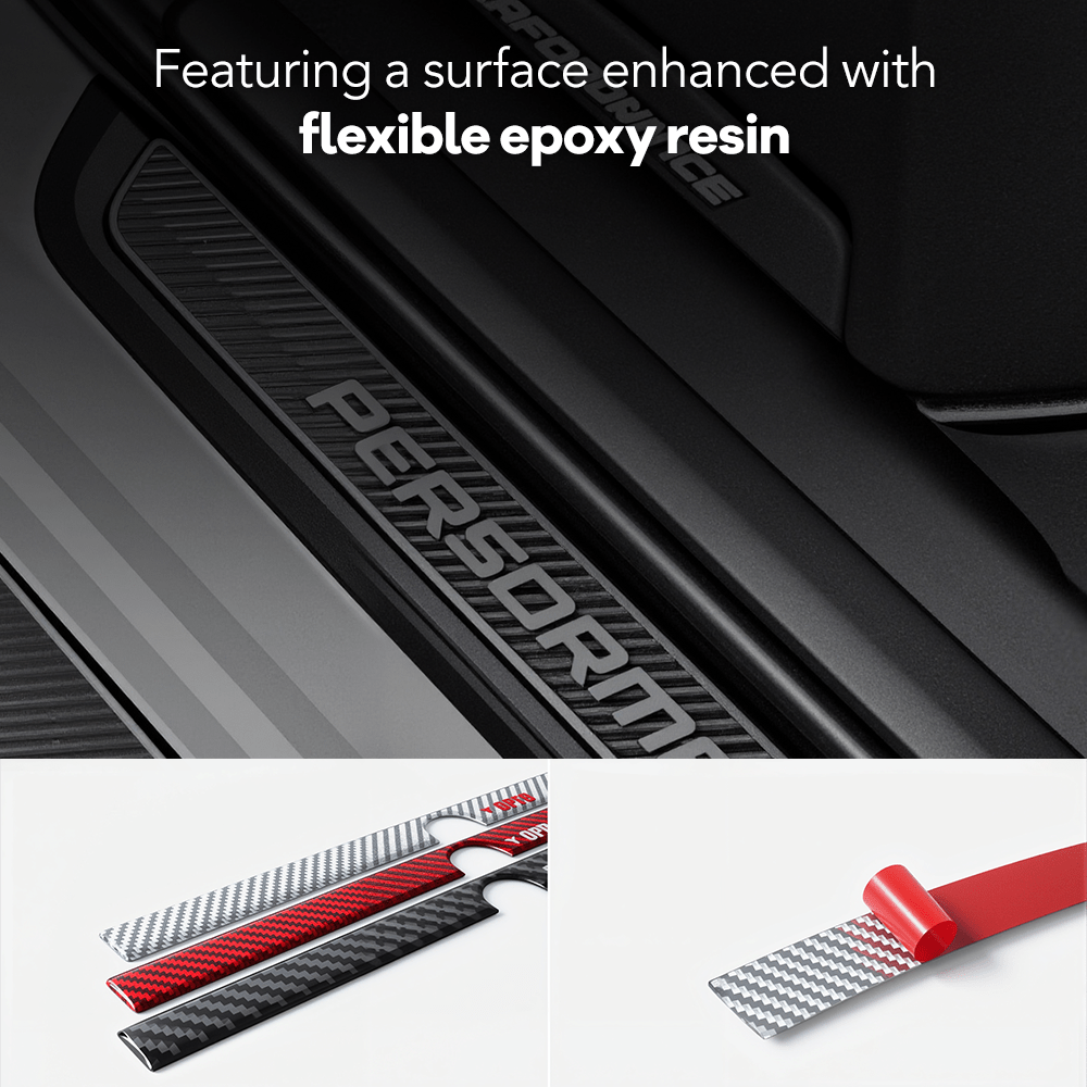 Model Y Juniper Rear Trunk Button Sticker | Flexible Urethane Carbon Fiber Tesery Official Store