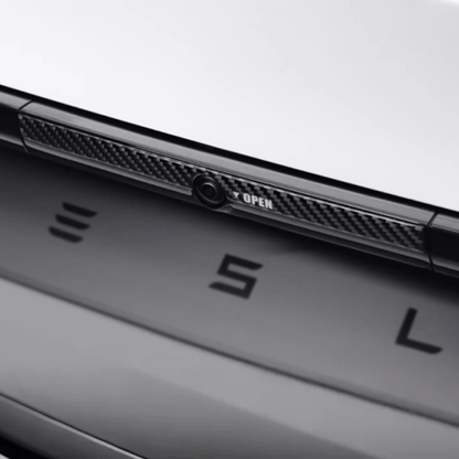 Model Y Juniper Rear Trunk Button Sticker | Flexible Urethane Carbon Fiber Tesery Official Store