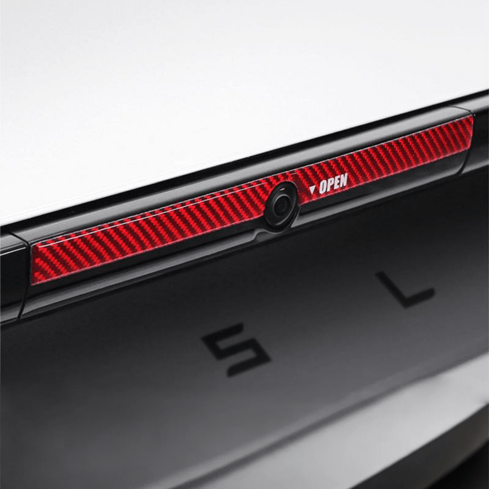 Model Y Juniper Rear Trunk Button Sticker | Flexible Urethane Carbon Fiber Tesery Official Store