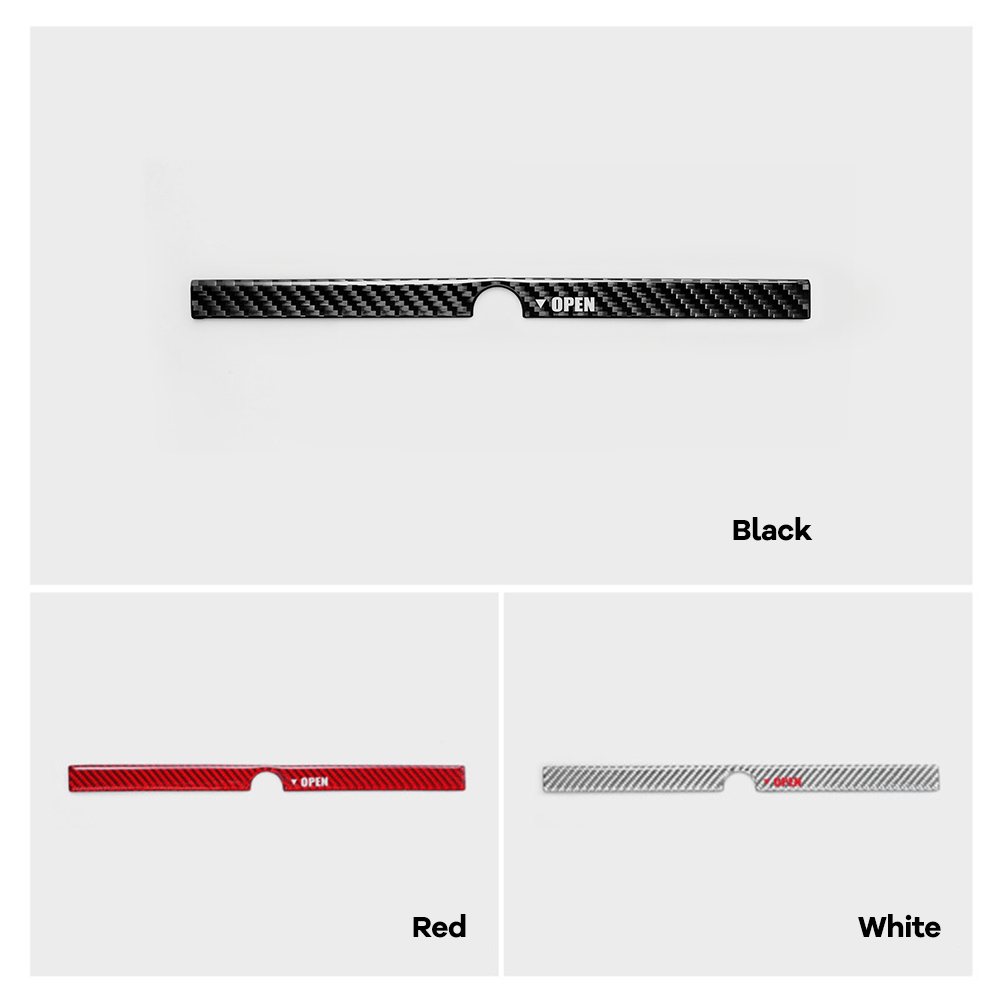 Model Y Juniper Rear Trunk Button Sticker | Flexible Urethane Carbon Fiber Tesery Official Store