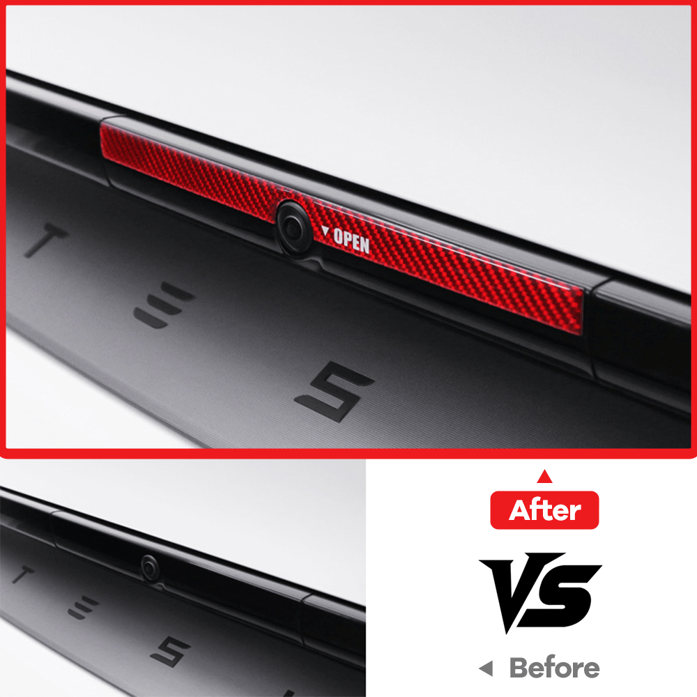 Model Y Juniper Rear Trunk Button Sticker | Flexible Urethane Carbon Fiber Tesery Official Store