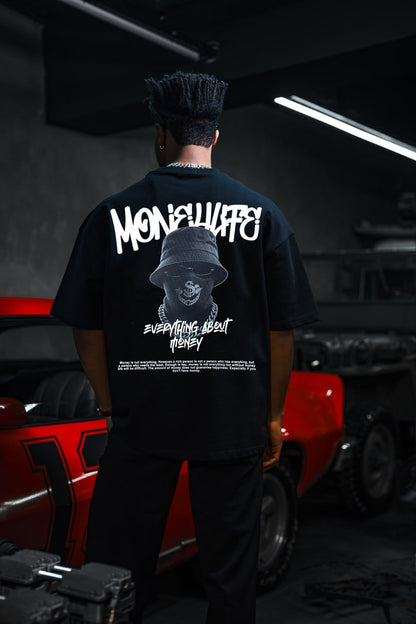 Everything About Money Urban Graphic Tee – Bold Typography Streetwear for the Hustle Withinblack