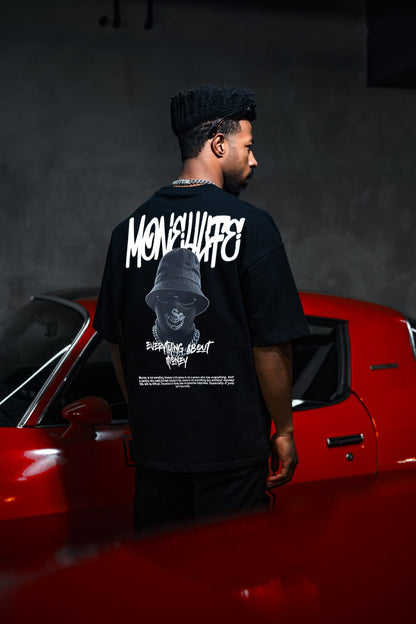 Everything About Money Urban Graphic Tee – Bold Typography Streetwear for the Hustle Withinblack