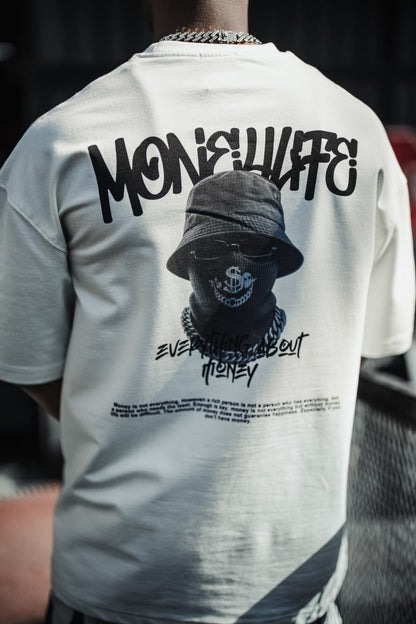 Everything About Money Urban Graphic Tee – Bold Typography Streetwear for the Hustle Withinblack