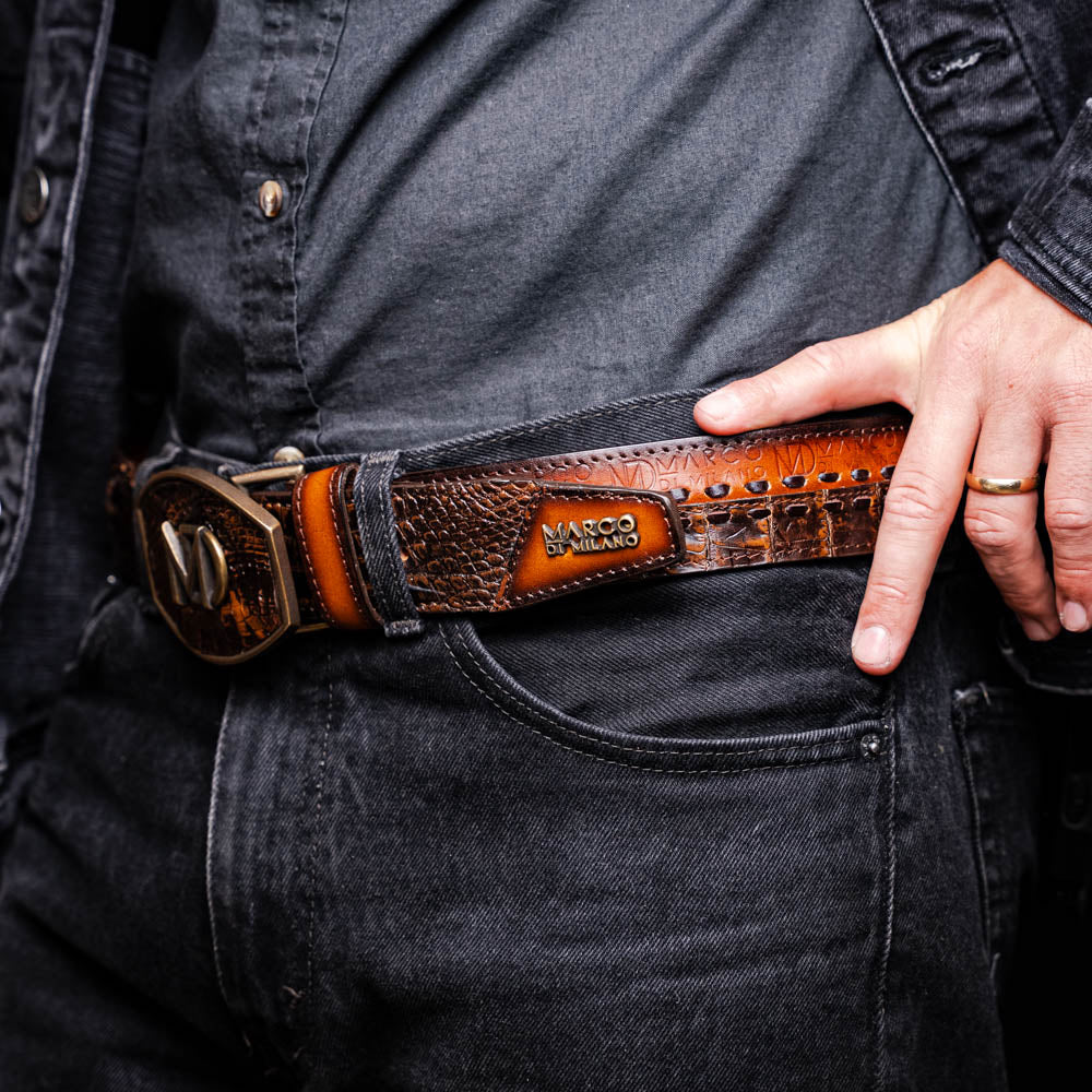 Montana Belt Aged Brown Marco Di Milano