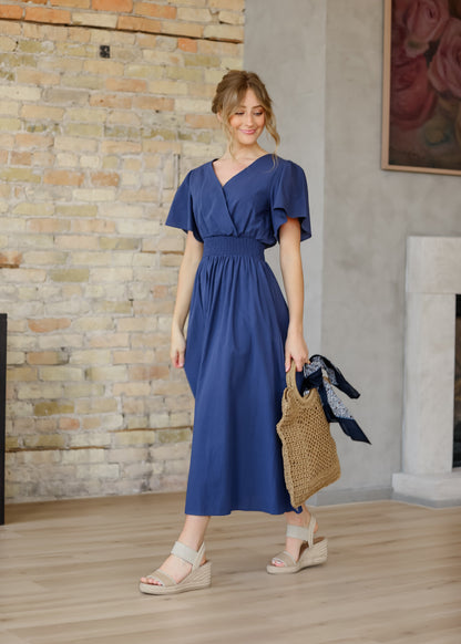 Montie Flutter Sleeve Maxi Dress  - FINAL SALE