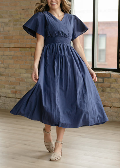 Montie Flutter Sleeve Maxi Dress  - FINAL SALE