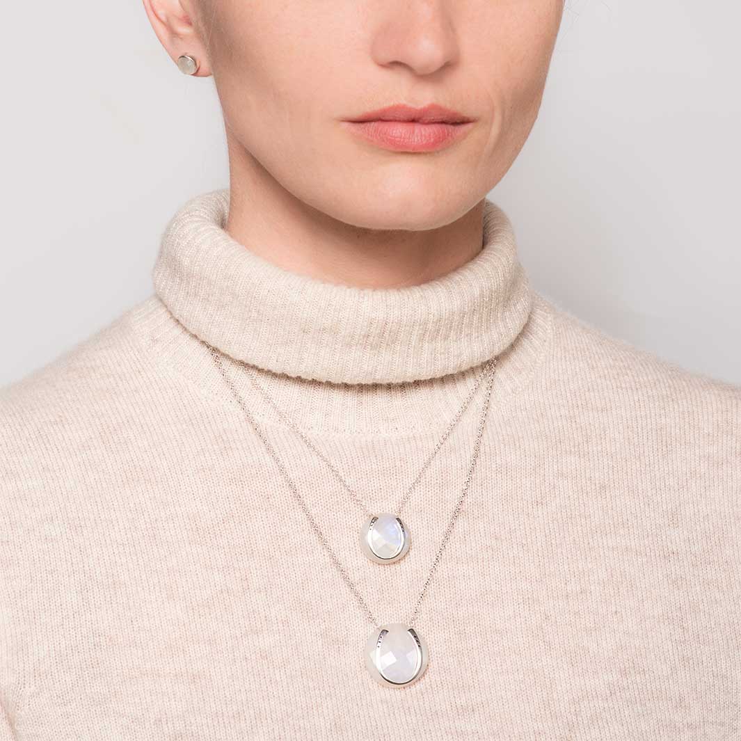 Moonstone Horseshoe Necklace Urban-Equestrian