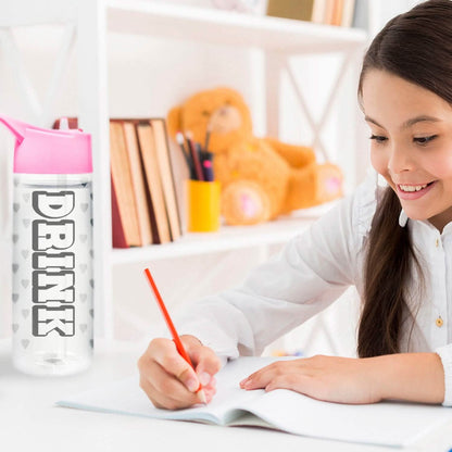 Motivational Leak Proof 32 Oz Water Bottles With Removable Straw