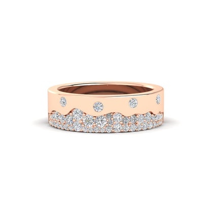 Mountain Stone Mens Wedding Ring Fascinating Diamonds