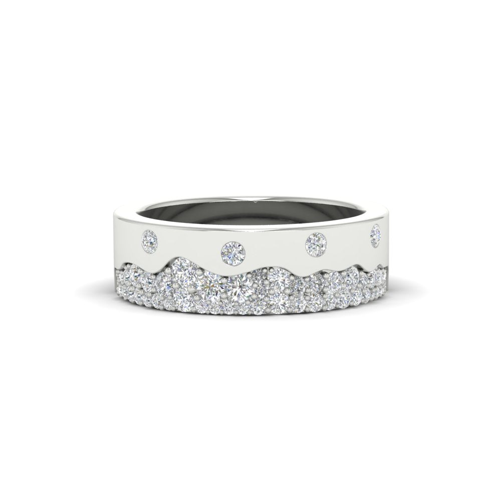 Mountain Stone Mens Wedding Ring Fascinating Diamonds