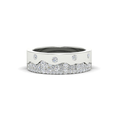 Mountain Stone Mens Wedding Ring Fascinating Diamonds