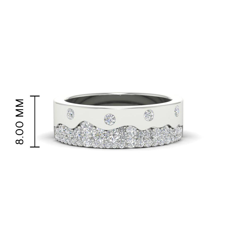 Mountain Stone Mens Wedding Ring Fascinating Diamonds