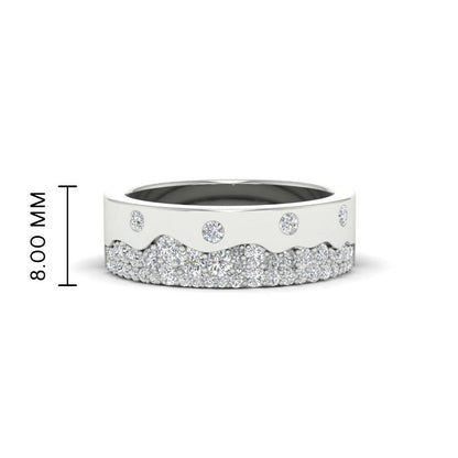 Mountain Stone Mens Wedding Ring Fascinating Diamonds