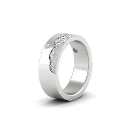 Mountain Stone Mens Wedding Ring Fascinating Diamonds