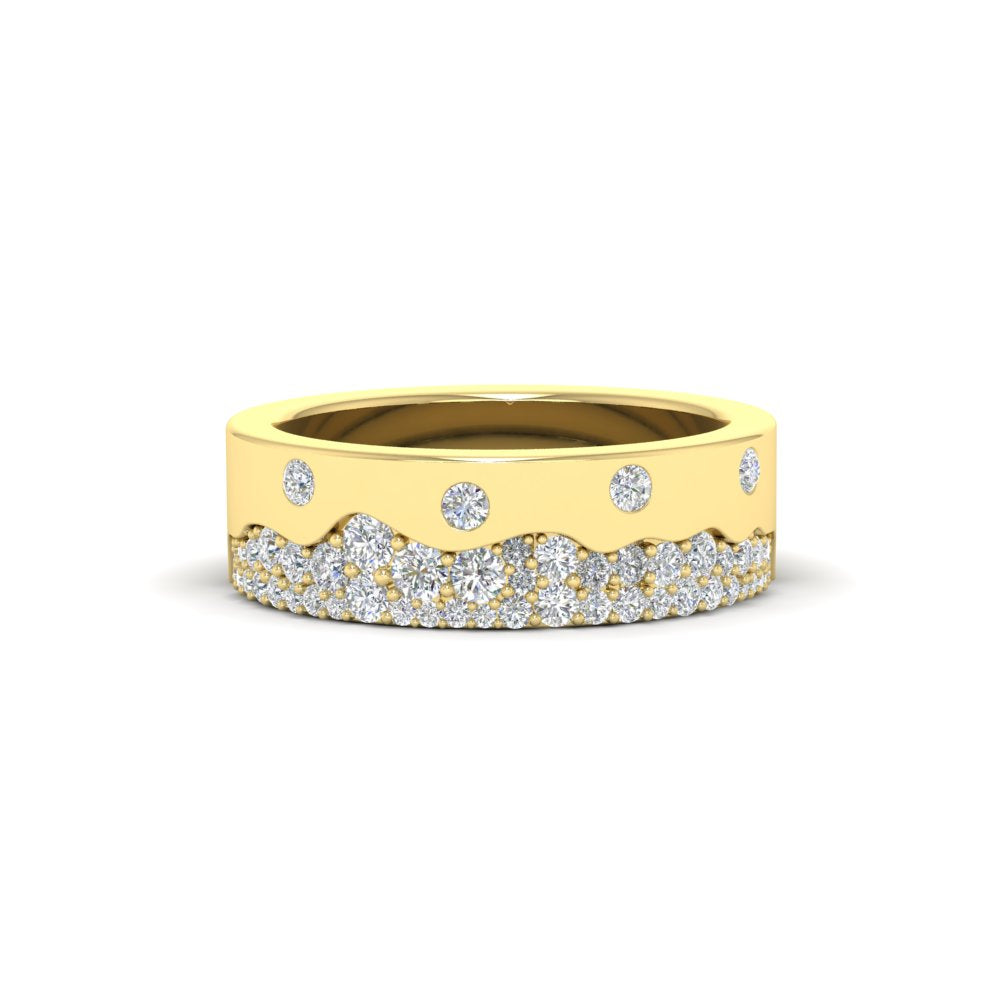 Mountain Stone Mens Wedding Ring Fascinating Diamonds