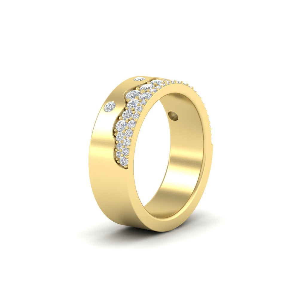 Mountain Stone Mens Wedding Ring Fascinating Diamonds