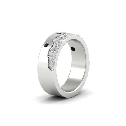 Mountain Stone Mens Wedding Ring Fascinating Diamonds