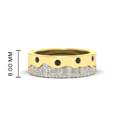 Mountain Stone Mens Wedding Ring Fascinating Diamonds