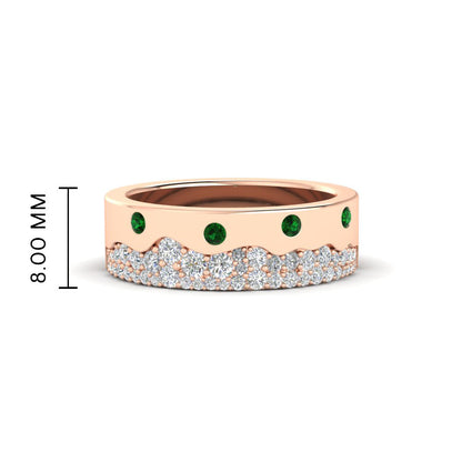 Mountain Stone Mens Wedding Ring Fascinating Diamonds