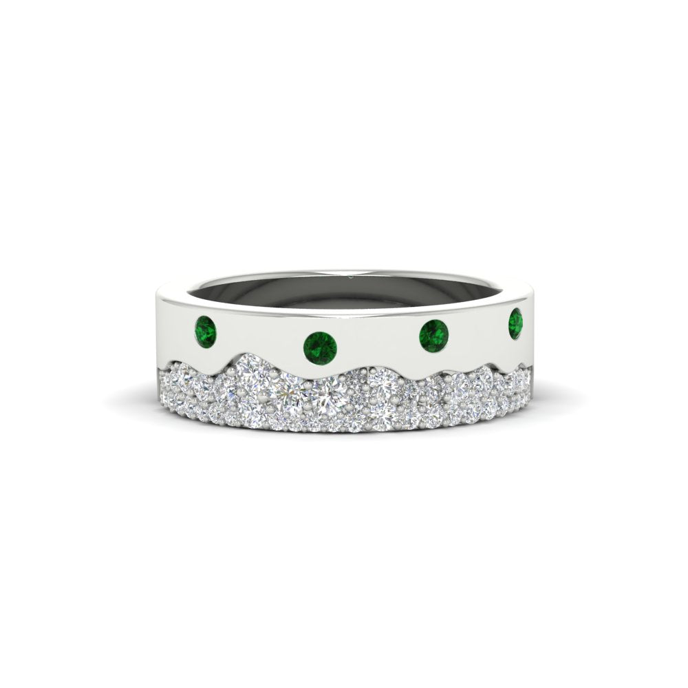 Mountain Stone Mens Wedding Ring Fascinating Diamonds