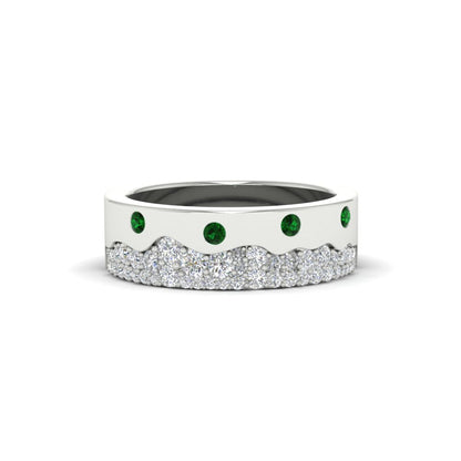 Mountain Stone Mens Wedding Ring Fascinating Diamonds