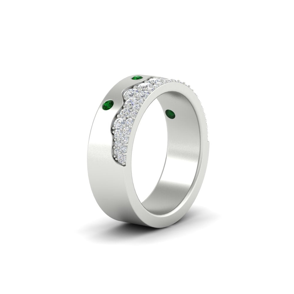 Mountain Stone Mens Wedding Ring Fascinating Diamonds