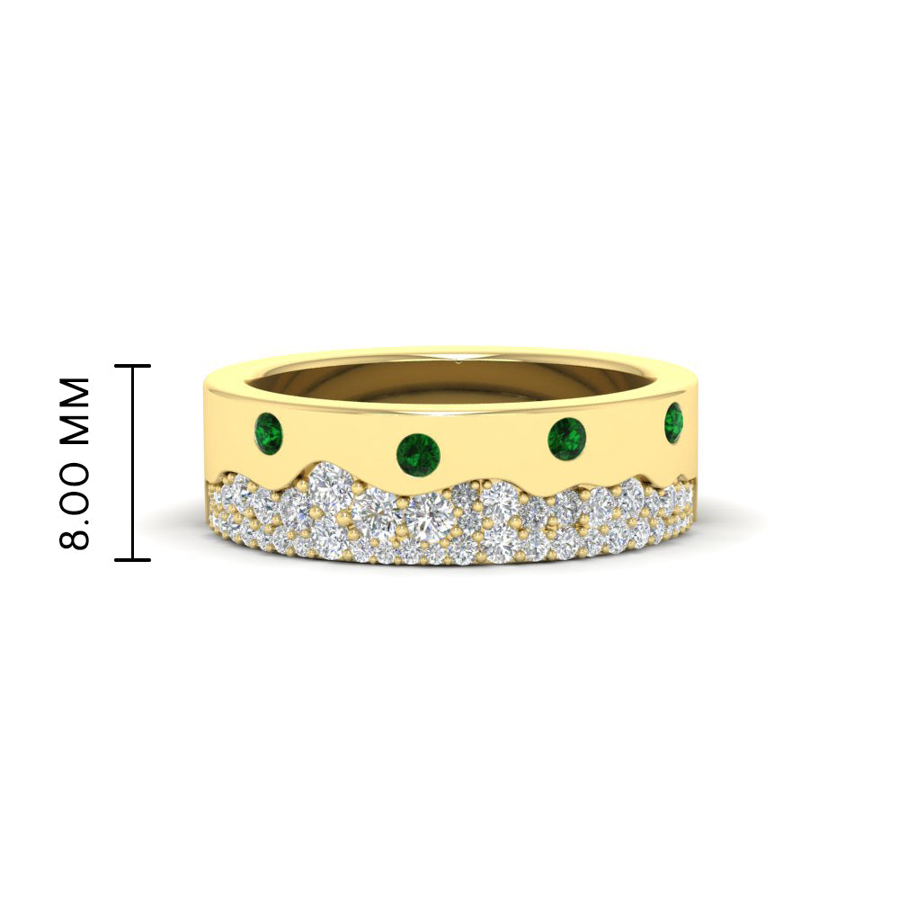 Mountain Stone Mens Wedding Ring Fascinating Diamonds