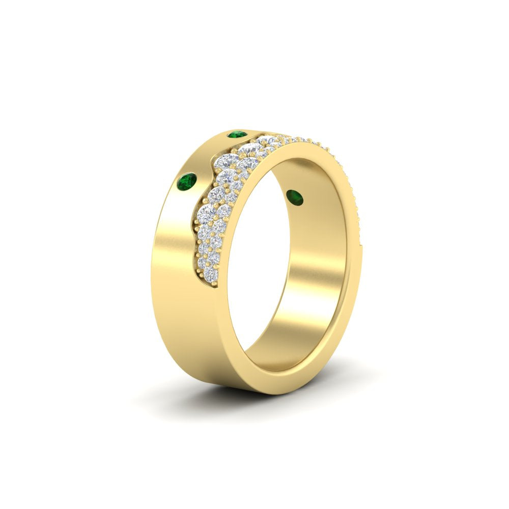 Mountain Stone Mens Wedding Ring Fascinating Diamonds