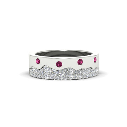 Mountain Stone Mens Wedding Ring Fascinating Diamonds