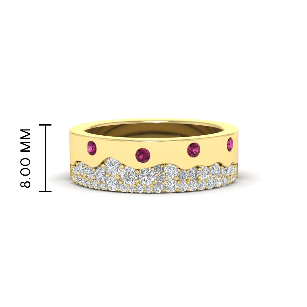 Mountain Stone Mens Wedding Ring Fascinating Diamonds